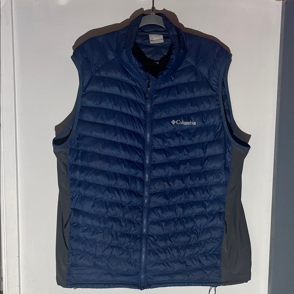 Columbia Navy and Gray Puffer Vest